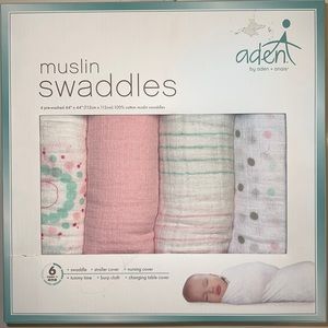 Aden + Anais 4 pack Muslin Swaddles